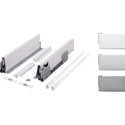 Strong K-StrongBox H204/400 mm s jedným hranatým relingom farba titan