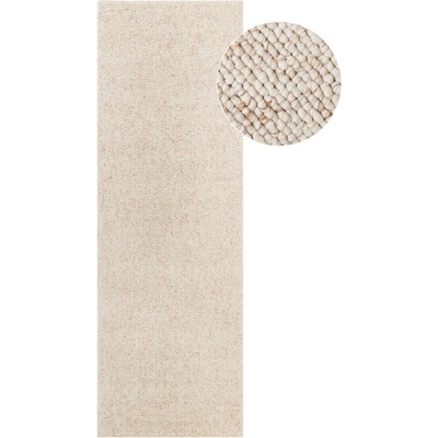 Elle Decoration Кремава пътека подходяща за пране 80x240 cm Rocco Cream - Elle Decoration (106228-80x240)