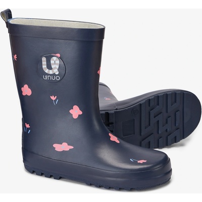 Unuo dětské barefoot holínky Květiny