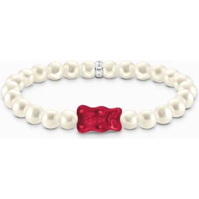 Thomas Sabo x Haribo náramok Red goldbear & pearls A2154-017-10