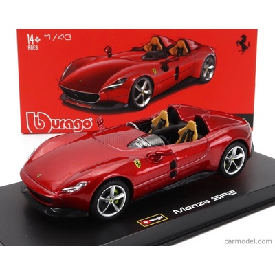Bburago Ferrari Monza Sp2 2018 Red Met 1:43