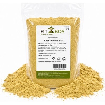 Fitboy Lněná mouka zlatá 0,5 kg