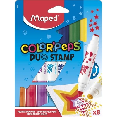 Maped 6808 Dětské fixy Color'Peps Duo Stamp 8 ks