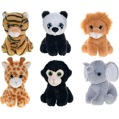 Zvířátko safari velké oči 20 cm