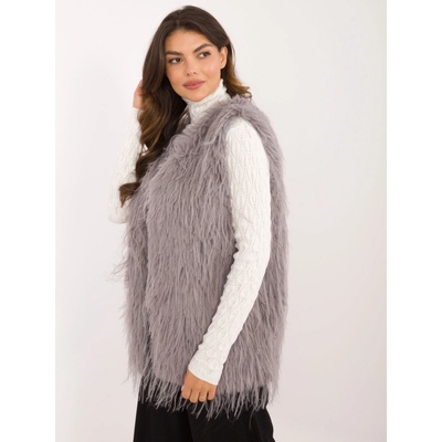 Wool Fashion Italia vesta AT-KZ-2349-1.49 Sivá