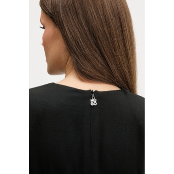 HUGO BOSS Рокля hugo в черно дълга разкроена 50547704 (50547704)