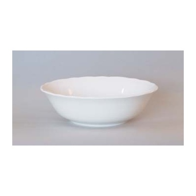 Český porcelán Dubí Bílý porcelán Mísa kompotová vysoká porcelán bílý 21 cm