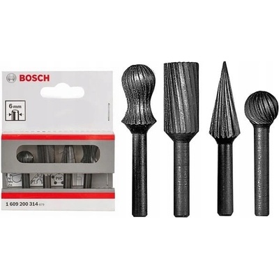 Bosch Souprava ručně vedených fréz, 4dílná - 6 mm, 13; 13; 13; 13 mm
