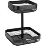 Horecano HOME-Щендер с две нива КВАДРАТ 17x17/21x 28cm MATT BLACK (KM018A) (0185159)