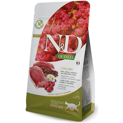 N&D QUINOA grain free cat URINARY Duck 1,5 kg