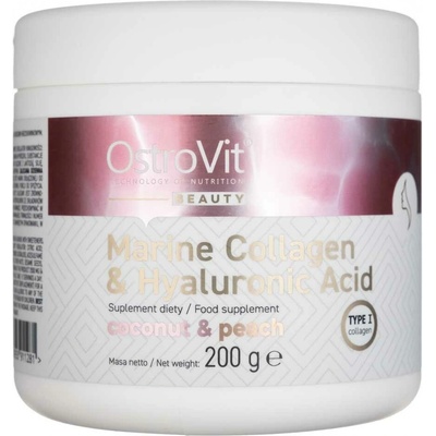 Ostrovit Marine collagen + hyaluronic acid + vitamin C kokos broskev 200 g