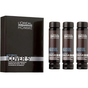 L'Oréal Homme Cover 5 barva na vlasy No. 7 MittelBlond Color Gel Ammoniak-Free 3 x 50 ml