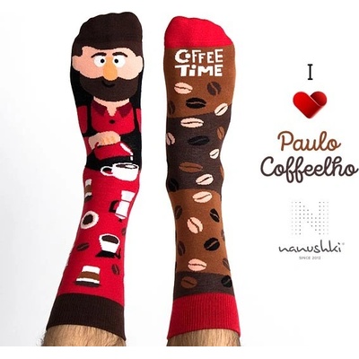 Nanushki Veselé ponožky Paulo Coffeelho Káva