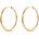 SAVICKI Леки диамантовани златни обеци халки savicki 585, 2, 5 см