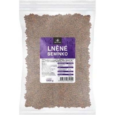 Allnature Ľanové semienka hnedé 1000 g