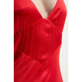 Bardot Рокля Bardot в червено дълга със стандартна кройка 57516DB7 (57516DB7)