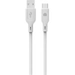 Dviced Cable USB-A to USB-C silicone 1, 25m - White (DV110006) - istyle