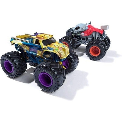 Spin Master Monster Jam - колекционерски метален модел на кола Monster Truck, Marvel, комплект от 2 модела, асор