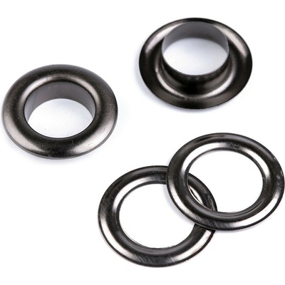 Průchodky s podložkou vnitřní Ø12 mm / vnější Ø21 mm lesklé Varianta: 2 nikl černý, Balení: 10 pár