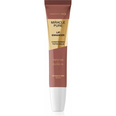 Max Factor Miracle Pure Lip Enhancer hydratačný lesk na pery 020 Cacao Nibs 12 ml