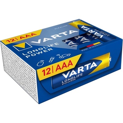 VARTA longlife power cube батерия с дълъг живот aaa, алкална, 12 бр. в опаковка 4903121132 (4903121132)