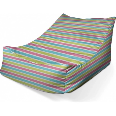 Sablio sedací vak Lounge Proužky 80 x 95 x 50 cm