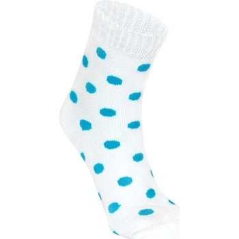 Barevné froté ponožky s puntíkované