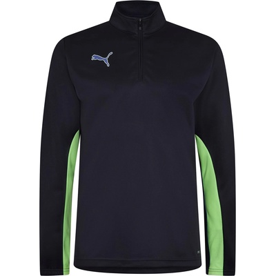 PUMA Мъжко горнище с цип Puma Finesse Performance Quarter Zip Drill Top Mens - Navy/Apple
