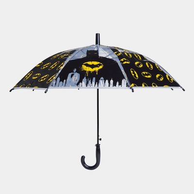 Eplusm Batman deštník automatický průhledný černý