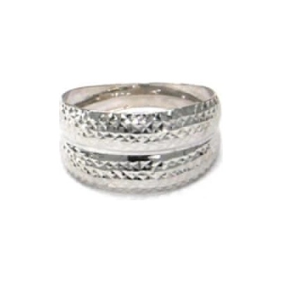 Pattic Prsten z bílého zlata ARP059701W