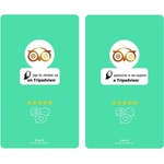 Tripadvisor NFC Карта за Оставяне на Отзиви в Tripadvisor - Двуезична с Двустранен Печат - 95711