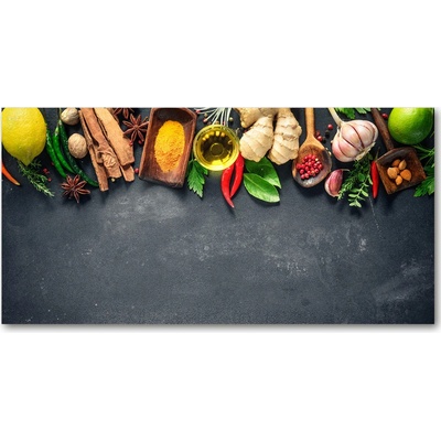 Foto obraz sklenený horizontálny Bylina a korenie 100x50 cm