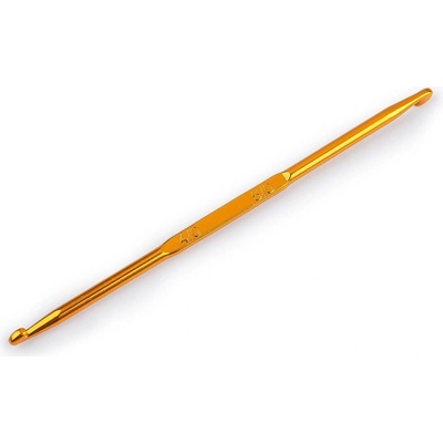 Oboustranný háček na háčkování vel. 1;2;3;4;5;6;7;8, střední, 4-5 měděná světlá