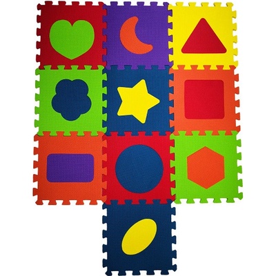 COSING Pěnová podložka puzzle Tvary 10 ks