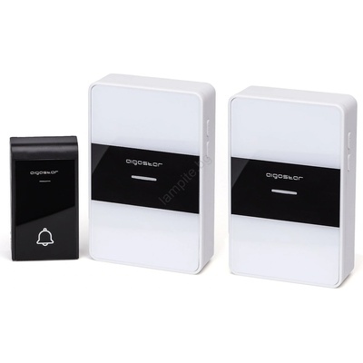 - К-кт 2x Безжичен звънец 3xAA IP44 бял/черен (AI0551)