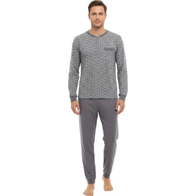 Gianvaglia pánské pyžamo 2501/grey vícebarevné