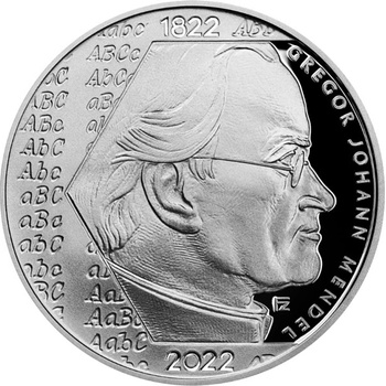 Česká mincovna Strieborná minca 200 Kč Gregor Johann Mendel 2022 Proof 13 g