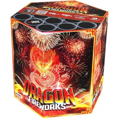 Kompaktní ohňostroj Dragon 19 ran 30 mm