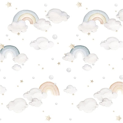 Dekornik Детски тапет от нетъкан текстил 50 cm x 280 cm Rainbow - Dekornik (DEKO.TAP.086)