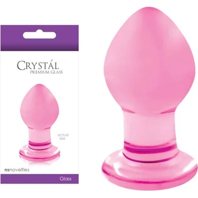 Стъклен разширител, малък размер - Crystal Pink (NSTOYS0015)