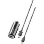 Ploos PL Зарядно за кола 12V PD + кабел USC-C към Lightning 20W