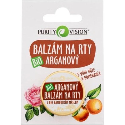 PURITY VISION Argan Bio Lip Balm подхранващ и защитен балсам за устни 12 ml