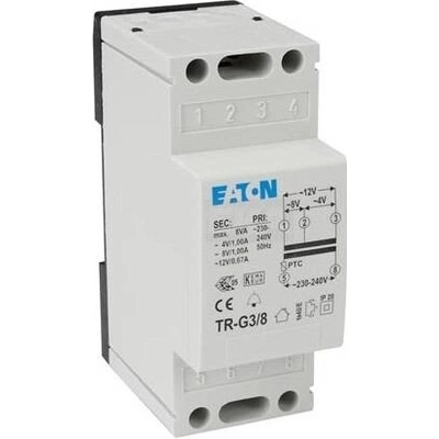 Zvonkový transformátor EATON TR-G3/8 230V/4/8/12V 8VA 272481