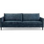 Scandic Тъмносин кадифен диван 220 cm Adagio - Scandic (13054SN-petrol)