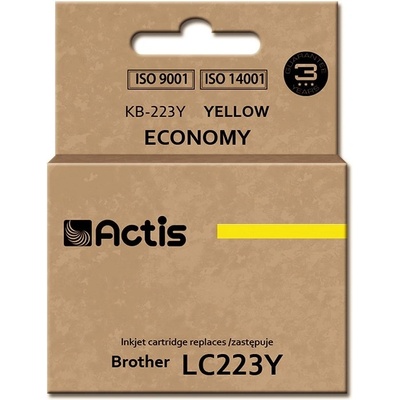 Compatible KB-223Y ink (replacement for Brother LC223Y; Standard; 10 ml; yellow) (KB-223Y)