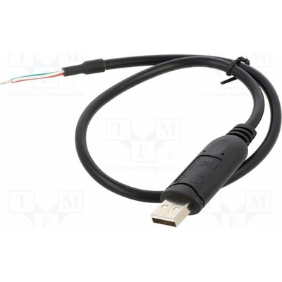 Delock 64242 USB 2.0 USB A vidlice 0,5m černý