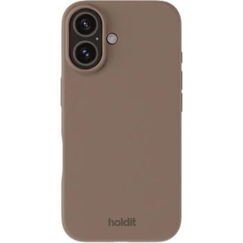 Holdit Калъф Holdit - Silicone, iPhone 16, Mocha Brown (7330985165054)