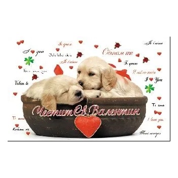 Image 1 of Честит Свети Валентин - С мили кученца