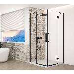 SAPHO Trinity - Душ кабина 120x120 см, прозрачно стъкло/черно GT2212-12C-B (GT2212-12C-B)