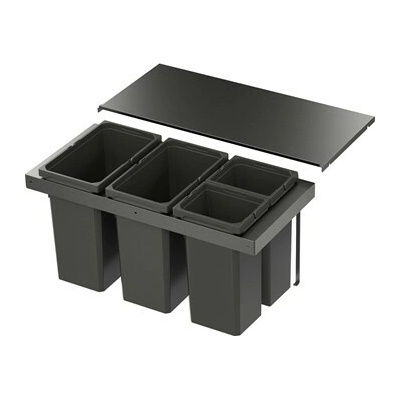 VS ENVI Flex Pro Systém na třídění odpadu KŠ 900 mm, 2×28/2×12,5 l, lávová